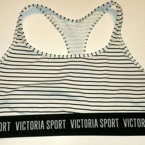 Victoria Sport Striped Sports Bra